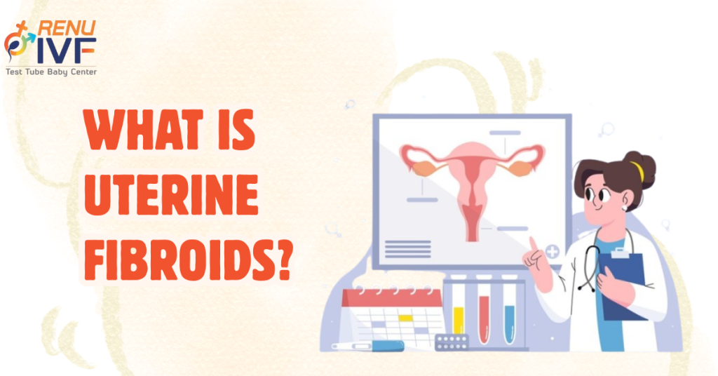 **Alt Text:** Screenshot of a computer screen with a graphic design tool open, displaying multiple cartoon illustrations and slides related to medical or educational content about “रसोली” (uterine fibroids).