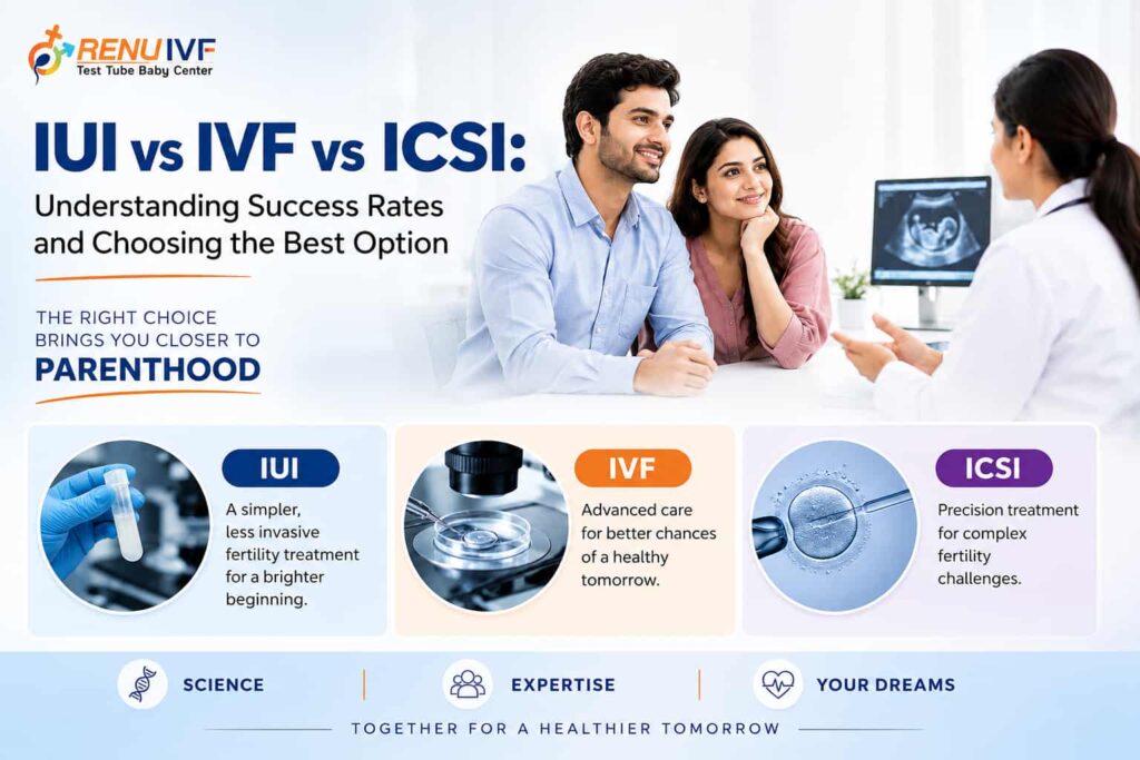 IUI vs IVF vs ICSI